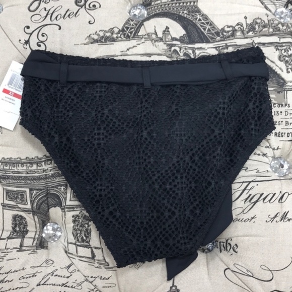 Ella Moss Waist Tie Crochet Bikini Bottoms - Picture 6 of 7